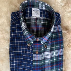Brooks Brothers mens’s 2 pattern plaid button down
